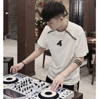 Áo thun unisex nam nư chữ A phối 2 khoá cực đẹp chất liệu cotton tag mac xịn xò