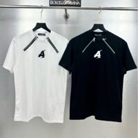 Áo thun unisex nam nữ chữ A phối 2 khoá cực đẹp, Áo phông chất liệu cotton tag siêu đẹp thời trang AT014