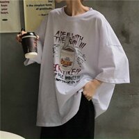 Áo Thun Unisex Nam Nữ Form Rộng Tay Lỡ Thời Trang Hàn Quốc ?THẨU MỲ ĂN LIỀN Độc Đẹp Vải Dày Mịn Thoáng Mát Thiết Kế Thời