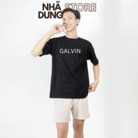 Áo thun unisex nam nữ form rộng tay lỡ GALVIN chất cotton đẹp cổ tròn basic Nhã Dung Store