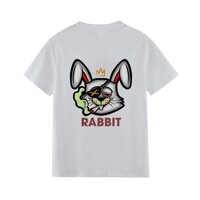 Áo Thun Unisex Nam Nữ X-WEAR RABBIT TS15 - Trắng,L