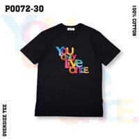 Áo thun unisex nam nữ GD-P0072-30 tay lỡ form rộng oversize streetwear 100% cotton