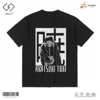 Áo thun Unisex Naruto Shippuden Akatsuki Tobi Cotton 100% ngắn tay