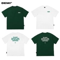 Áo thun unisex nữ tay lỡ form rộng, tee local brand giá rẻ Demi Tee T14