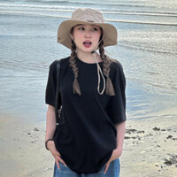 Áo thun Unisex PERFECT Basic Tee phông trơn nam nữ màu đen vải cao cấp cotton 100% dày dặn, co giãn