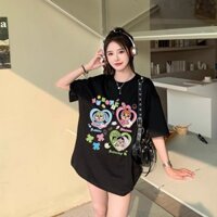 Áo thun unisex tay lỡ in hình 3 con thỏ bunny đồ chơi Cry Baby buttercup nhiều màu sắc độc đáo vui nhộn cute