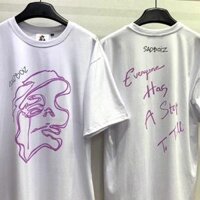 Áo thun unisex tay lỡ SADBOIZ SAD BOIZ STORY TEE  Hany shop - Trắng,XL