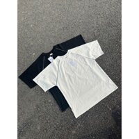 Áo Thun Unisex Tay Ráp Lăng Phối Thân Lé Tay  - Áo Phông 100% Cotton Thời Trang Nam Nữ