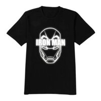 Áo thun unisex unisex trending Marvel Iron Man phản quang nam nữ tay ngắn có big size (40kg-110kg)