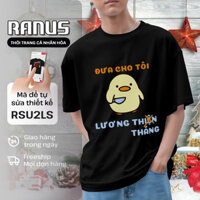 Áo thun Unisex Vịt vàng Bạo lực Đưa cho tôi lương tháng Ranus Nam Nữ BabyTee Classic Breezy Tanktop Croptop