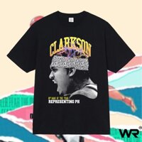 Áo thun unisex Wright ngôi sao bóng rổ nhà vô địch Clarkson phong cách vintage USA Đẹp