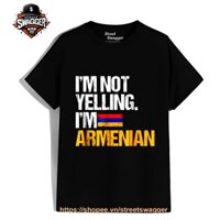 Áo Thun Unisex xuất Mỹ I'm Not Yelling Im Armenian T Shirt