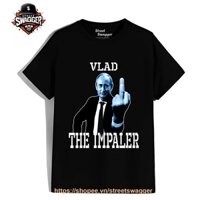 Áo Thun Unisex xuất Mỹ Vladimir Putin Vlad The Impaler Putin Giving Finger Funny Political t Shirt