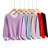 Áo Thun Vải Nhung Sát Nách Dáng Rộng Thời Trang Thu Đông 2022