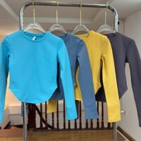 Áo thun vạt bầu thu đông có lớp nỉ giữ ấm bên trong của nhà COSLEAF