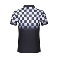 Áo thun ve áo có sọc kẻ sọc in hình polo nam xuống xu hướng hip hop Đường phố mùa hè mới áo ngắn tay