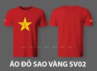 Áo Thun Việt Nam Đỏ Sao Vàng Cao Cấp Mè Caro SV02