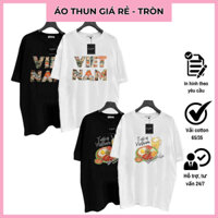 Áo Thun Viet Nam Vải Cotton 65/35, Áo Cơm Sườn - aothungiare