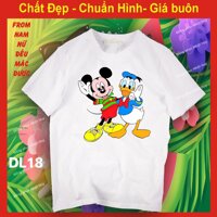 áo thun vịt Donald DL18,phông , chất đẹp, bao đổi trả - DL21,XXL 78-85 kg