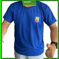 Aó thun Vovinam in Huy Hiệu Môn Phái 35% Cotton Aó không Cổ Màu Xanh dành cho cả nam và nữ