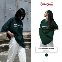 Áo Thun Xanh Lá Eighteen 100% cotton Áo Phông Nam Nữ Ulzzang Unisex 𝘽𝙮.𝘾𝙖𝙢𝙘𝙖𝙢