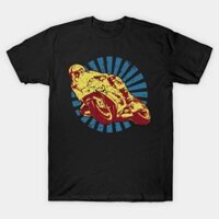 Áo thun Xe đua xe mô tô xinh Sportbike Racing Motorcycle in Cool Distressed Retro Colors TShirt - TEE165