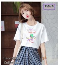 Áo Thun Xẻ Tà Tay Lỡ In Hình Take Care Of Tiano Xt-017 ( Freesize Dưới 55Kg ) [bonus]