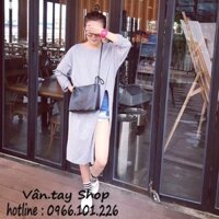 Áo thun xẻ vạt tay dài