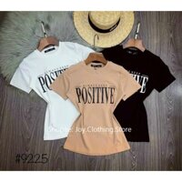 Áo thun xịn in chữ sang chảnh🎟 JOY BABE 🔡vải co giãn 4 chiều cao cấp Forever 21, áo kiểu hotgirl ôm body đẹp ATON 43 -3C