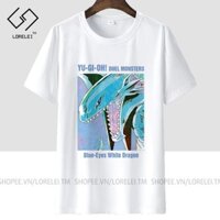 Áo thun Yu-Gi-Oh Duel Monsters Blue-Eyes White Dragon Color Art ngắn tay