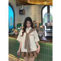 Áo thủy thủ chất thô free size