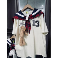 áo thủy thủ kèm khăn kèm gấu xinh