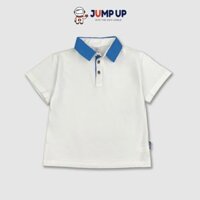 Áo Trắng Cổ Xanh Coban Mềm Mịn, Áo Polo Trắng Cổ Xanh Chất Thun Cotton Chính Hãng