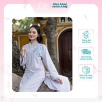 Áo Tràng Lam Sắc Liên Hoa