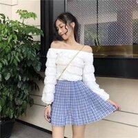 Áo trễ vai croptop