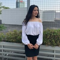 Áo trễ vai croptop