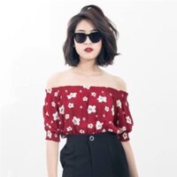 Áo trễ vai dáng croptop
