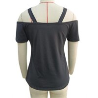 Áo trễ vai màu trơn, dây đeo đôi thoáng khí thường được trang bị hợp thời trang cho cô gái cuộc sống hàng ngày