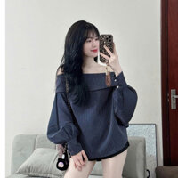 Áo Trễ vai nữ Áo trễ vai Hoạ tiết kẻ Tôn Dáng Dễ Phối đồ cho nữ Mặc đi chơi Đi cafe đều đẹp