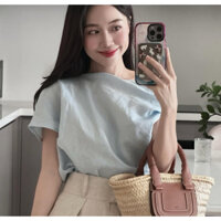 Áo trễ vai nữ che bắp tay linen bột Đặt may theo yêu cầu Ba Cuong Custom tailor