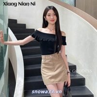 Áo trễ vai phong cách Hàn Quốc dành cho nữ