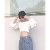 Áo trễ vai tay bồng 9stamp