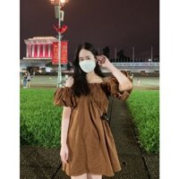 áo trễ vai tay bồng form to