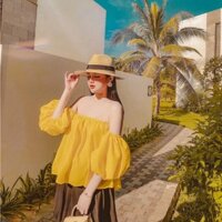 Áo Trễ Vai Tay Bồng Sexy