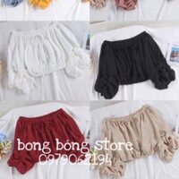 Áo trễ vai tay bồng