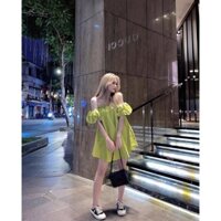 Áo Trễ Vai Tay Ngắn Phồng From Rộng 🌹