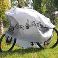 Áo Trùm Chống Thấm Nước Xe Máy , Xe Đạp, Xe Đạp Điện, Loại Lớn Trùm Cho Xe Sh, Vespa , Bạt Phủ Xe Chống Nắng Mưa - Hàng Chất Lượng