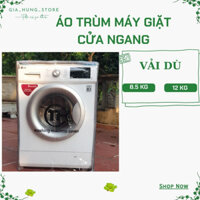 Áo Trùm Máy Giặt Bằng Vải Dù Cao Cấp Cửa Ngang