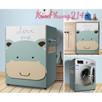 Áo Trùm Máy Giặt Cửa Ngang 8 Đến 9kg Chống Thấm Chống Siêu Bền