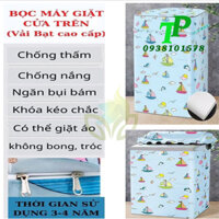 Áo Trùm Máy Giặt Cửa Trên 2 Lớp Bạt Tốt, Vỏ Bọc Máy Giặt 8-12Kg (Giao Mẫu Ngẫu Nhiên)